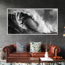 Skull and Crossbones Pirate Surfer - Pirate Surf - Mancave Decor - Office Decor - Pirate Surfer
