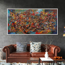 Jackson pollock Style Canvas Print Jackson Pollock Style Abstract Painting on Canvas, Drip Painting Home Decor Graffiti Art Hanging Wall Art