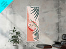 Ramen Noodles Japanese Cuisine Art On Framed Canvas Print In Ukiyo-e Style Tall Skinny Culinary Wood Block Wall Decor