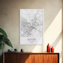 Augusta Street Map, Georgia Map, City Map Art, Dorm Wall Art, Adventure Wall Art, Minimalist Art, Wall Art, Canvas Print, Canvas Wall Art