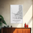 Fort Lauderdale Street Map, California Map, City Map Art, Minimalist Art, Wall Art, Canvas Print, Travel Art, Game Room Décor, Travel Gifts