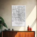 Indianapolis Street Map, Indiana Map, City Map Art, Minimalist Art, Wall Art, Canvas Print, Travel Wall Art, Gifts For Him, Living Room Art
