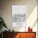 Ontario Street Map, California Map, City Map Art, Modern Art, Wall Art, Canvas Print, Bedroom Prints, Birthday Gift, Travel Wall Décor