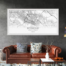 Richmond City Map, Virginia Art, Map Print, Minimalist Wall Art, Wall Art, Canvas Art, Best Gifts For Him, Wall Décor Prints, Horizontal Art