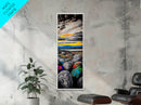 Vibrant Sunset Landscape Framed Canvas Print Joshua Tree Art Lake Tahoe Art Rustic Wall Art Southwest Wall Art Extra Wide Art