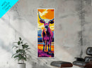 Pop Art Longhorn Canvas Print colorful cow art rustic wall art southwest wall art living room art above sofa art gift idea for her