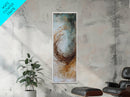 Gold Abstract Framed Canvas Print wabi sabi wall art botanical prints minimalist art extra wide art tall narrow art rustic decor textured art