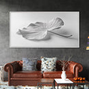 White Leaf, Botanical Prints, Minimalist Art, Wabi Sabi Wall Art, Monochrome Art, Modern Art, Living Room Art, Canvas Print