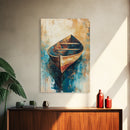 Rustic Rowboat, Nautical Decor, Canvas Print, Seascape Painting, Coastal Wall Art, Rustic Decor, Moody Art, Wabi Sabi Art