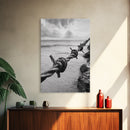 Barbed Wire, ocean view, rustic decor, coastal cowgirl wall art, wabi sabi art, moody photography, framed canvas print, minimalist art