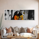 Lone Cowboy, Western Art, Moody Art, Ranch Life Wall Art, Rustic Decor, Farmhouse Art, Horizontal Wall Art, Canvas Print