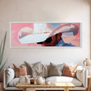 Cowboy Portrait, Pink Abstract Art, Southwest Wall Art, Canvas Print, Light Pink Wall Art, Rustic Decor, Living Room Art