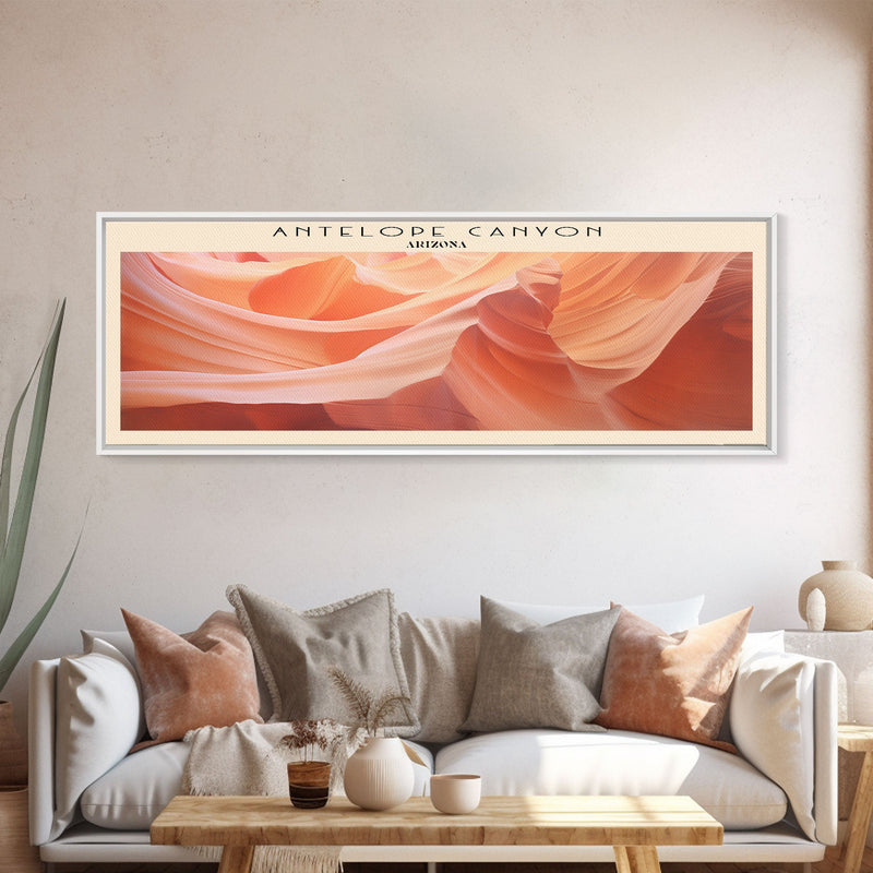 Antelope Canyon Travel Print Wall Art, Travel Poster Print, Retro Style Home Decor, Wall Hanging, Travel Gift Idea, Unique Metal Art