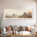 Osaka Castle Travel Print Wall Art, Travel Poster Print, Retro Style COUNTRY Home Decor, Wall Hanging, Travel Gift Idea, Unique Metal Art