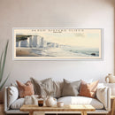 Seven Sisters Cliffs Framed Canvas Print Travel Poster | Wall Art | Home Decor | Gift For Travel Lover | Wall Hanging | Original Art