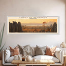 Tsingy de Bemaraha Framed Canvas Print Travel Poster | Wall Art | Home Decor | Gift For Travel Lover | Wall Hanging | Original Art