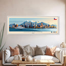 Panoramic Travel Poster Concepcion, Chile Canvas Print, Concepcion, Chile Painting, Chile Art, Concepcion Travel Art, Guest Room Painting