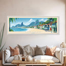 Contagem, Brazil Panoramic Travel Poster Canvas Print, Contagem, Brazil Painting, Brazil Art, Contagem Travel Art, Guest Room Painting