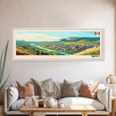Lethbridge, Canada Panoramic Travel Poster Canvas Print, Lethbridge, Canada Painting, Canada Art, Lethbridge Travel Art, Living Room Painting