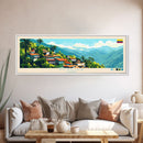Pereira, Colombia Panoramic Travel Poster Canvas Print, Pereira, Colombia Painting, Colombia Art, Pereira Travel Art, Guest Room Painting