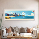 Panoramic Travel Poster Veracruz, Mexico Canvas Print, Veracruz, Mexico Painting, Mexico Art, Veracruz Travel Art, Guest Room Painting