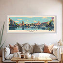 Chester, England Panoramic Canvas Print, Chester, England Painting, England Art, Chester Travel Poster, Travel Art, Living Room Painting