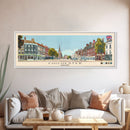 Chichester, England Panoramic Canvas Print, Chichester, England Painting, England Art, Chichester Travel Poster, Travel Art, Housewarming Gift