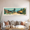 Daloa, Ivory Coast Panoramic Canvas Print, Daloa, Ivory Coast Painting, Ivory Coast Art, Daloa Travel Poster, Travel Art, Living Room Painting