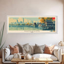 Hangzhou, China Panoramic Canvas Print, Hangzhou, China Painting, China Art, Hangzhou Travel Poster, Travel Art, Housewarming Gift
