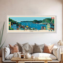 St. John's, Canada Panoramic Canvas Print, St. John's, Canada Painting, Canada Art, St. John's Travel Poster, Travel Art, Guest Room Painting