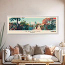 Tangerang, Indonesia Panoramic Canvas Print, Tangerang, Indonesia Painting, Indonesia Art, Tangerang Travel Poster, Travel Art, Guest Room Painting