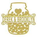 Heart Jar Couple Monogram