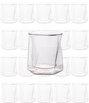 Double Wall Hexagon Whiskey Glasses - 10oz