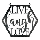 Hexagon Live Laugh Love