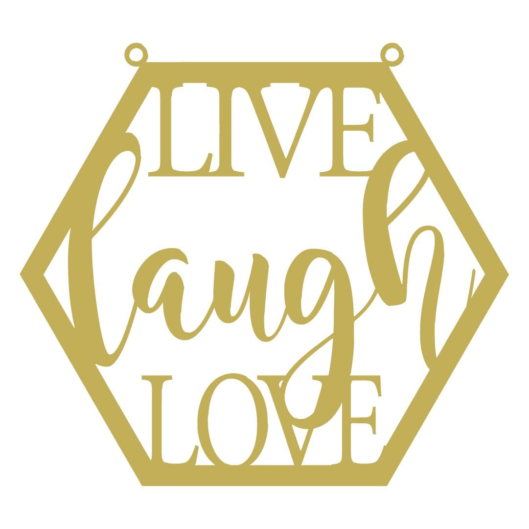 Hexagon Live Laugh Love, photo 3 of 3