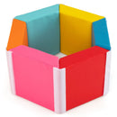 Hexagon Kids Ball Pit Foam Climbing Exercise Mat with Detachable PU Covers-Multicolor by LJGDeals