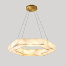Hexagonal Alabaster Chandelier