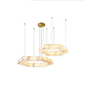 Hexagonal Alabaster Chandelier