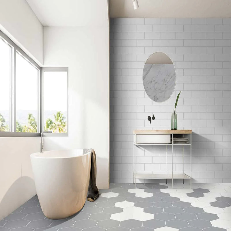 MSI Hexley Dove Porcelain Hexagon Wall and Floor Tile