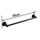 GobekUsa Matte Black Wall Mounted Towel Bar - Modern Bathroom Accessories Holder