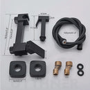 GobekUsa Bidet Shower Faucet Set: Matte Black Brass Hygienic Spray Tap with Hot/Cold Mixer