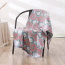 GobekUsa Bohemian Floral Cotton Gauze Bath Towel 70*140 - Soft & High Quality for Women, Children, and Adults