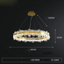 GobekUsa Golden Stainless Steel LED Designer Chandelier for Dining Room