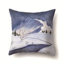GobekUsa Christmas Deer Snow Pillow Case