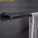 GobekUsa Matte Black Wall Mounted Towel Bar - Modern Bathroom Accessories Holder