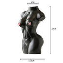 GobekUsa Abstract Nude Female Ceramic Vase Black White Home Decor Ornament
