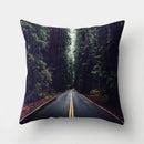 GobekUsa Green Tropical Leaves Forest Pillowcase - Natural Mountain Ocean Wave Decor