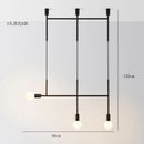GobekUsa Black Rose Gold Long Tube Chandelier | Nordic Design for Cafe, Bar & Restaurant