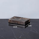 GobekUsa Emperador Dark Marble Bathroom Set: Toothbrush Holder, Soap Dish, Soap Dispenser