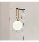 GobekUsa Glass Ball Pendant Light for Bedroom Bar Cafe Decor - Multi-Light Post-Modern Glass Lighting